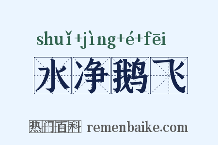水净鹅飞是什么意思的图片